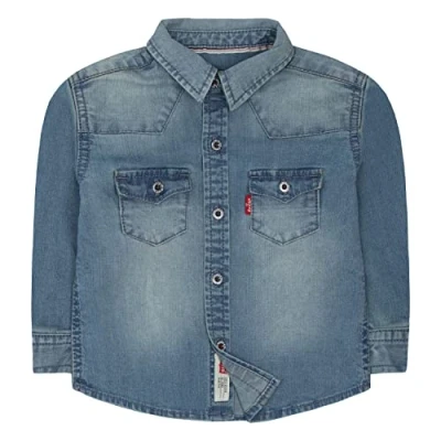 Immagine di Levi&#039;s Barstow Western Shirt Camicia per bambini, Taglia: 74, Light blue denim
