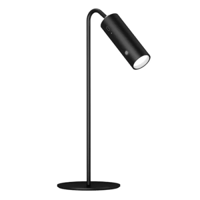 Immagine di EMKE lampada da tavolo a LED senza fili, 6 in 1, ricaricabile, dimmerabile, con touch LED, nero, per esterni, 3 modalità di colore, parete magnetica regolabile 360,