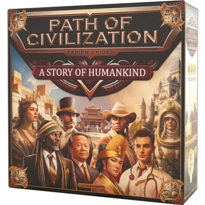 Immagine di Asmodee Captain Games Path of Civilization Giochi da tavolo di sviluppo a partire dai 14 anni 1 5 giocatori versione francese