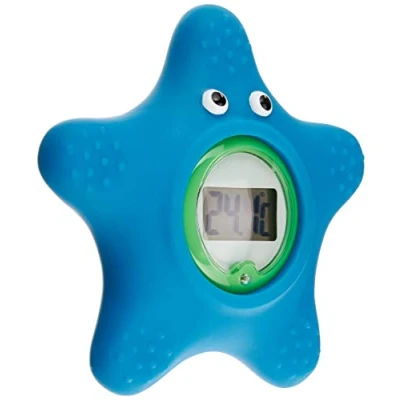 Immagine di Gima Termometro da Bagno, C, Forma Stella Marina, Range di Temperatura 0 a 70C, Fornito Blister Appendibile, Preciso e Sicuro per Bambini.