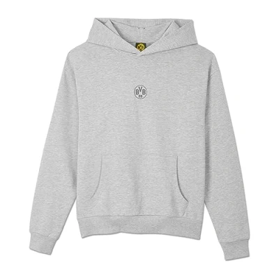 Immagine di Borussia Dortmund BVB Essentials Felpa con Cappuccio, Colore Grigio, S 3XL