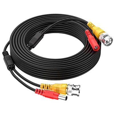Immagine di Cocar 10M/32FT Alimentazione Prolunga Cavo Video BNC CCTV All in One Prefabbricati, Telecamere con per di Sicurezza Home Surveillance Sistema TV a circuito