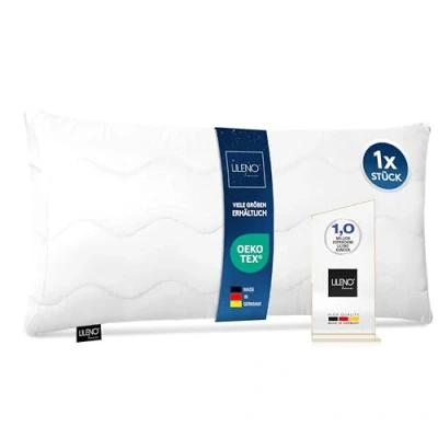 Immagine di Lileno Home Imbottitura per cuscino, 40 x 80 cm, set da 1 pezzo, cuscino interno trapuntato, chi soffre di allergie, in microfibra, come decorativo e divano, lavabile a C