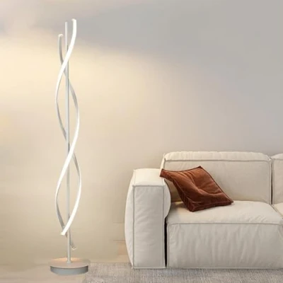 Immagine di ELIKBH Lampada da Terra Salotto, 155cm Lampade Terra, 52W LED Piantana Moderno Pavimento Dimmerabile Con Telecomando, per Camera letto