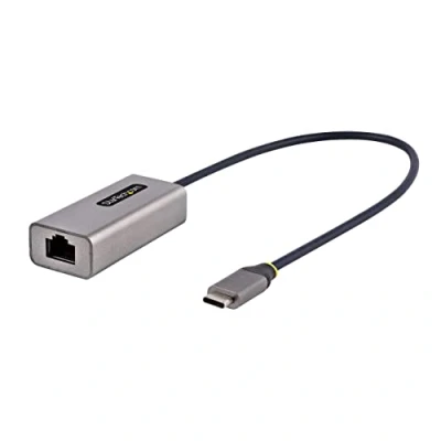 Immagine di StarTech.com Adattatore Ethernet USB C, Convertitore da a Type C con Chip ASIX AX88179A, Cavo 30cm, Dongle LAN Rj45 10/100/1000 Mbps; Compatibile Win/macOS/Linux (US1GC30B2)