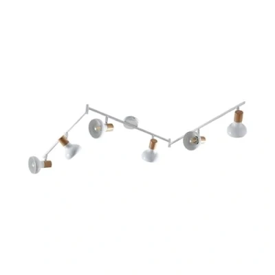 Immagine di Faretto &#039;Fridolin&#039; dimmerabile (Moderno) colore Bianco, in Metallo ad es. Cucina (6 luci, E14) di Lindby Lampada da incasso, plafoniera, applique