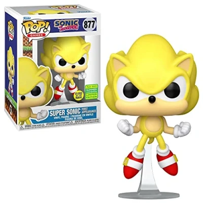 Immagine di Funko 65259 Pop! Games: Sonic the Hedgehog Super First Appearance (Summer Convention 2022 Glow in Dark Esclusive) #877