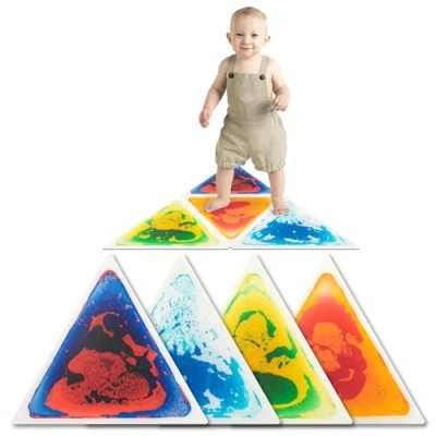 Immagine di Art3d Senroy Set di 4 piastrelle per pavimenti liquidi, bambini, in età prescolare, 37,5 x cm