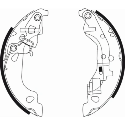 Immagine di TEXTAR 91054300 Ganasce freno 180 32 con leva a mano FIAT: Punto II Hatchback