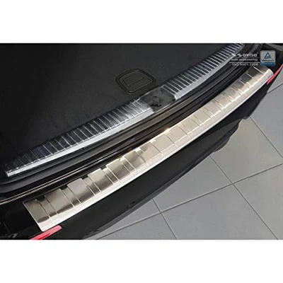 Immagine di Avisa Protezione paraurti Posteriore in Acciaio Inox Compatibile con Mercedes Classe E W213 Kombi 2016 &#039;Ribs&#039;