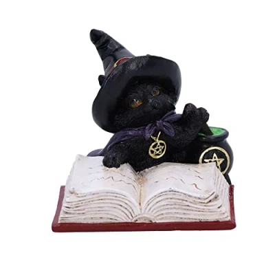 Immagine di Nemesis Now Familiar&#039;s Brew Statuetta di gatto, 8,5 cm, colore: nero