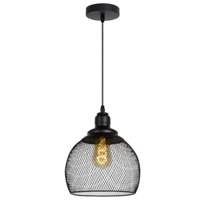 Immagine di Lucide Lampada a sospensione Mesh, 1 luce, nero, Ø 22 cm