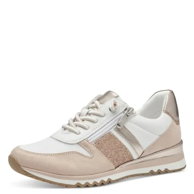 Immagine di MARCO TOZZI Sneakers Donna Basse Eleganti con Lacci e Zip, Multicolore (White Powder), 39 EU