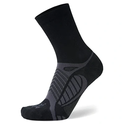 Immagine di Balega Unisex Ultralight Crew Calzini da corsa, Nero, Large,EU Dimensione 43 45.5
