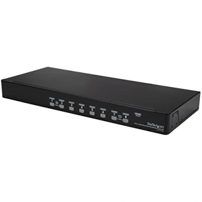 Immagine di StarTech.com Kit Switch KVM USB montabile a rack 1U 8 porte con funzione OSD e cavi