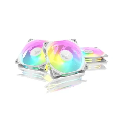 Immagine di Asus TUF GAMING TR120 FAN ARGB RE Ventola per PC case Bianco (L x A P) 120 28 mm incl. Illuminazione LED