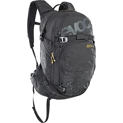 Immagine di EVOC LINE R.A.S. PROTECTOR 32 zaino airbag da valanga, sci (NEURALITE SYSTEM, ali dei fianchi con tasche zip, scomparto per vescica di idratazione 3l, CRASH REPLACEMENT), Nero