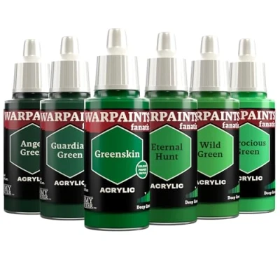 Immagine di The Army Painter, Warpaints Fanatic Flexible Triad: Deep Greens, 6x18 ml Colori Acrilici modellismo per Miniature Dnd e Warhammer 40k
