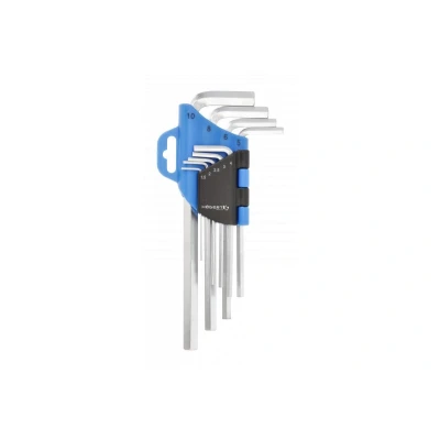 Immagine di Hogert Technik HT1W801 Serie di cacciaviti ad angolo 1.5, 2, 2.5, 3, 4, 5, 6, 8, 10.0 Acciaio al cromo vanadio 9