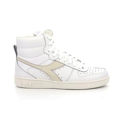 Immagine di Diadora Magic Basket MID Sneakers alte, Donna, Taglia: 36.5, White/lilac marble pelle e finta