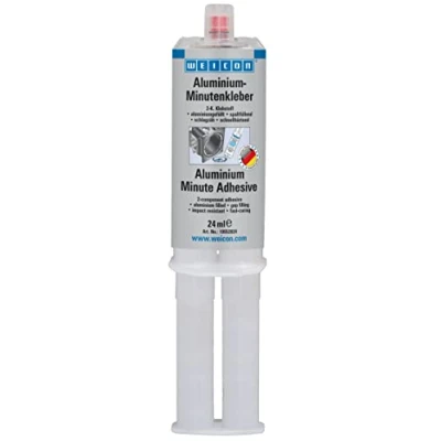 Immagine di WEICON Adesivo rapido per alluminio, 24 ml, colla epossidica rapida a 2 componenti
