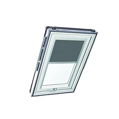 Immagine di Tenda a Rullo Roto ZRE per Finestre Tetti Diurna Binario di Guida Argento delle Serie Designo R4/R7 e Classic 43/73 con Dimensioni 065/098 06/09 Grigio Scuro