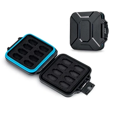 Immagine di JJC Custodia per Schede di Memoria Slim Box 16 Micro SD SDXC SDHC TF Card, Resistente all&#039;Acqua Anti Shock Portatile MSD Portaoggetti il Trasporto Organizzatore