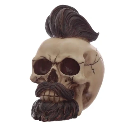 Immagine di Puckator Teschio Decorativo con Barba e Ciuffo