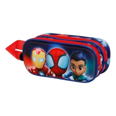 Immagine di Karactermania Spiderman GLOW 3D Double Astuccio per bambini, Taglia: One Size, Azul