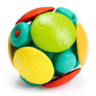 Immagine di Bright Starts Wobble Bobble, giocattolo a forma di palla per attività, dai 3 mesi in su