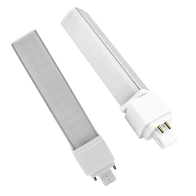 Immagine di QLEE G24q Lampadina LED a 4 pin PL C Retrofit CFL di ricambio 26W 1400 lumen 314 Ruota libera Sfarfallio Libero Incasso orizzontale verde Luce bianca calda morbida 3000k confezione da 2