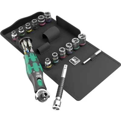 Immagine di Wera 8009 Kit di chiavi a bussola 1/4 (6.3 mm) 27 parti 05004285001