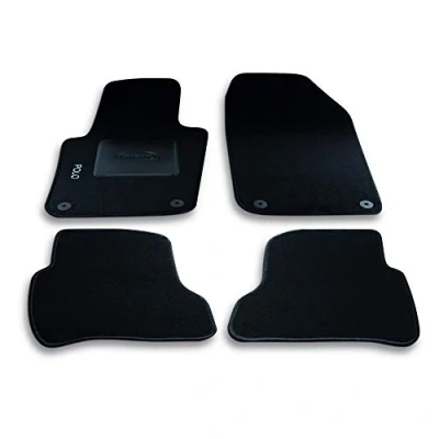 Immagine di Bottari 39103 Set Tappeti Auto su Misura in Moquette, Nero, 4 Pezzi
