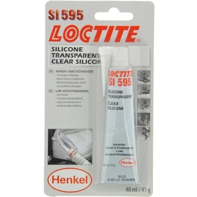 Immagine di Loctite 026019 595 Silicone Trasparente sigillante per riempimento e impermeabilità, 40 ml