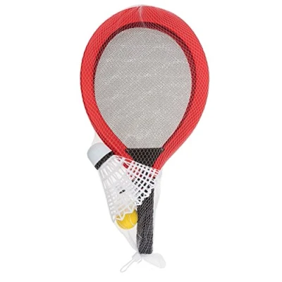 Immagine di Idena 40003 Gioco di softball con volano XXL e 2 palle supplementari, circa 67 cm, in due varianti colore, assortite, ideali estate per il giardino, parco o la spiaggia