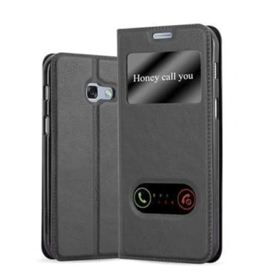 Immagine di Cadorabo Custodia Libro per Samsung Galaxy A5 2017 in Nero COMETA con Funzione Stand e Chiusura Magnetica Portafoglio Cover Case Wallet Book Etui Protezione