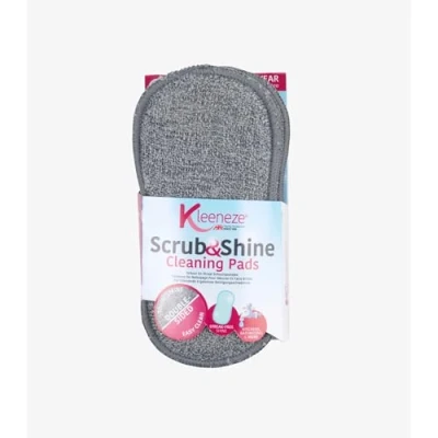 Immagine di Kleeneze KL067258EU Panni in microfibra morbidi double face Scrub &amp; Shine, confezione da 3 pezzi