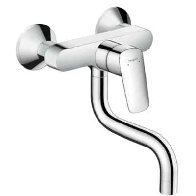 Immagine di Hansgrohe 71836000 Logis Miscelatore Cucina a Parete, Argento