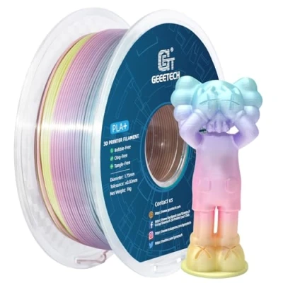 Immagine di GEEETECH PLA Filament 1.75mm Multicolor 3D Printer 1kg Spool Silk Rainbow