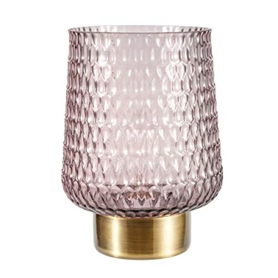 Immagine di Pauleen 48135 Sparkling Glamour Tavolo Mobile Funzione Timer Batteria 6H Lampada Senza Cavo Grigio Vetro/Metallo 0.8 W, Marrone