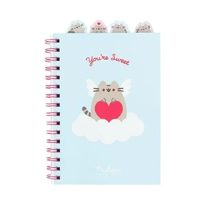 Immagine di Grupo Erik: Taccuino A5 con Divisori Pusheen Quaderno anelli e divisori, 4 Separatori personalizzati, copertina morbida pagine a righe, diviso in sezioni
