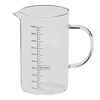 Immagine di Lurch 70202 Caraffa graduata in vetro borosilicato resistente al calore, 1 l