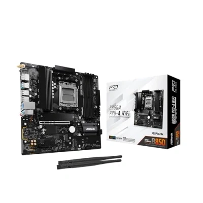 Immagine di ASRock B850M Pro A WiFi AM5 mATX HDMI/DP DDR5 AMD Sockel (Ryzen Zen4) Micro/Mini/Flex ATX (90 MXBR9 A0UAYZ)