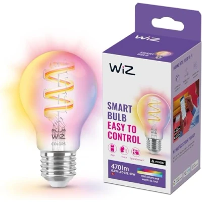 Immagine di WiZ A60 LED filamenti WiFi E27 6,3W RGBW