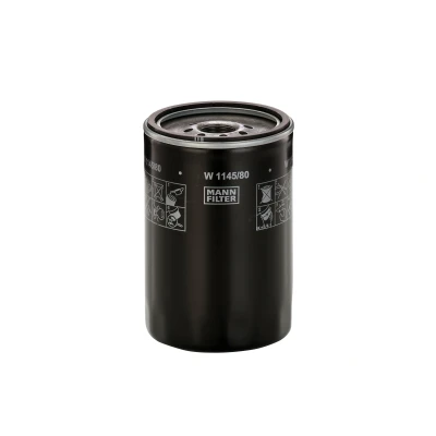 Immagine di MANN FILTER W 1145/80 Filtro olio 1 12 UNF 2B con una valvola blocco arretramento ad avvitamento