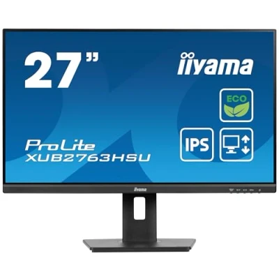 Immagine di Iiyama ProLite Green Choice Monitor LED ERP B (A G) 68.6 cm (27 pollici) 1920 x 1080 Pixel 16:9 3 ms HDMI ™, DisplayPort, Cuffie (jack da 3,5 mm), USB 3.1