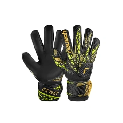 Immagine di Reusch Attrakt Infinity Finger Support Junior Guanti da portiere per bambini, ideali erba artificiale