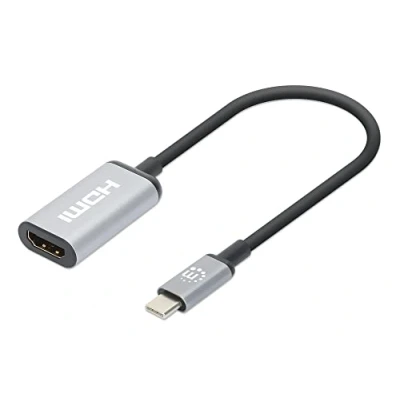 Immagine di Manhattan USB 2.0 Adattatore [1x spina C® 1x Presa HDMI] 4K@60Hz C to HDMI Adapter 15 cm