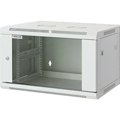 Immagine di Intellinet 711913 Armadio rack di rete da 19 (L x A P) 600 635 mm 12 U Grigio (RAL 7035)
