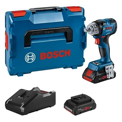Immagine di Bosch Professional GDS 18V 330 HC 06019L5002 Avvitatore ad impulsi a batteria 18 V Li Ion incl. seconda batteria, caricabatterie, valigia